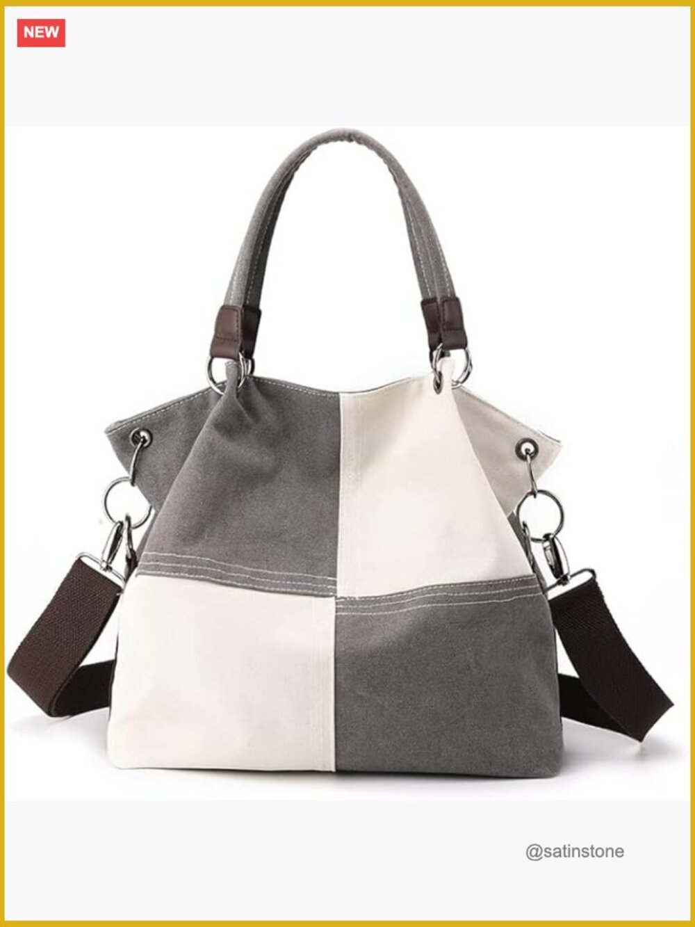 Canvas Convertible Tote Crossbody Hobo Handbag Lightweight Shoulder Bag for